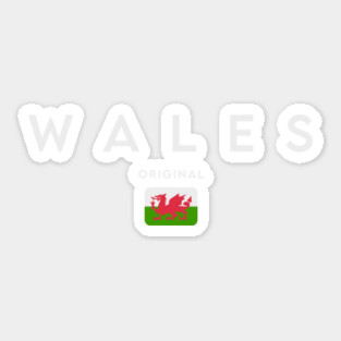 Wales flag, Welsh flag Sticker