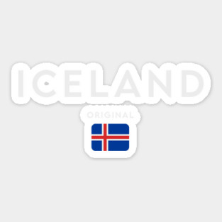 Iceland flag, icelandic flag Sticker