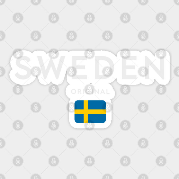 Sweden flag, swedish flag Sticker by eka123