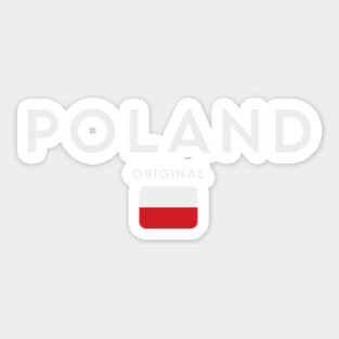 Poland flag, polish flag Sticker