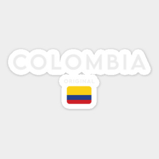 Colombia flag, colombian flag Sticker