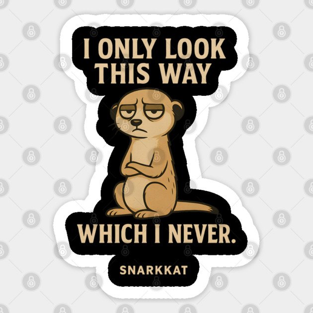 I Only Look This Way When I Care. Which Is Never Sticker by Eric's Store 6