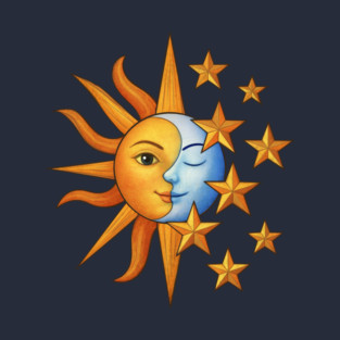 Whimsigoth Sun and Moon T-Shirt