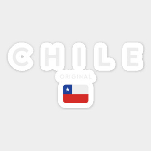 Chile flag, chilean flag Sticker