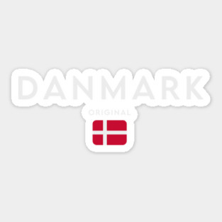 Denmark flag, danish flag Sticker