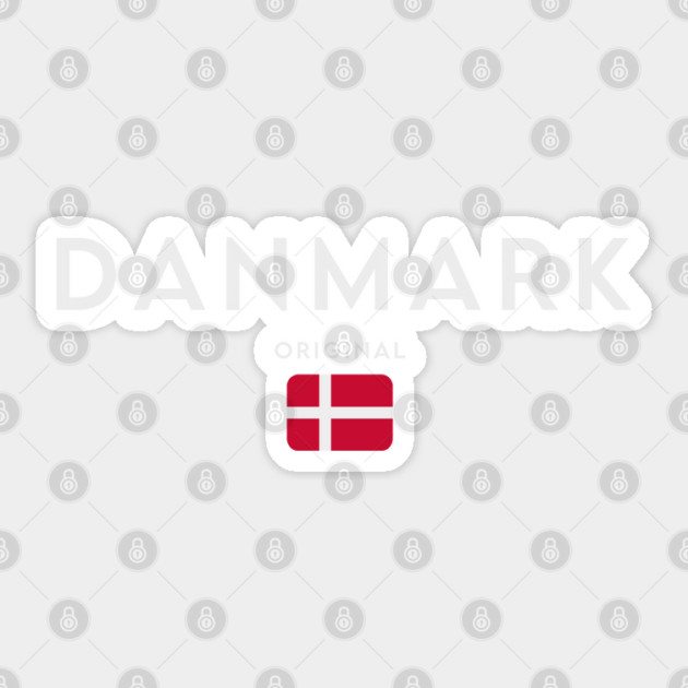 Denmark flag, danish flag Sticker by eka123