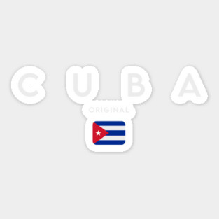 Cuba flag, cuban flag Sticker