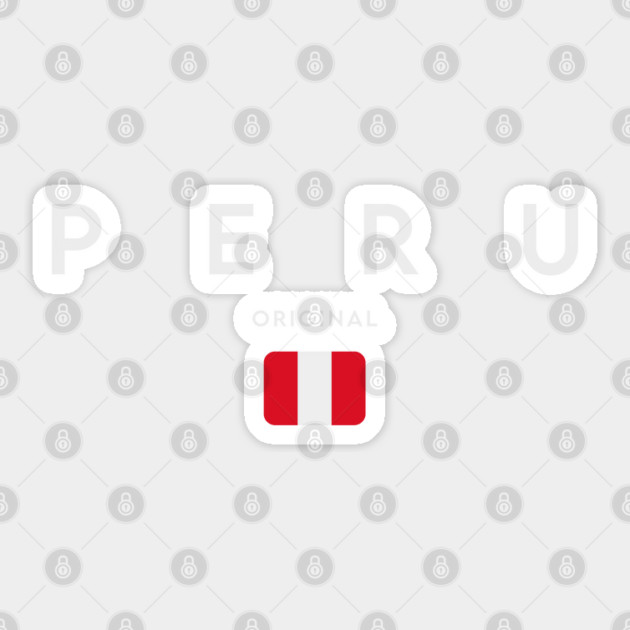 Peru flag, peruvian flag Sticker by eka123