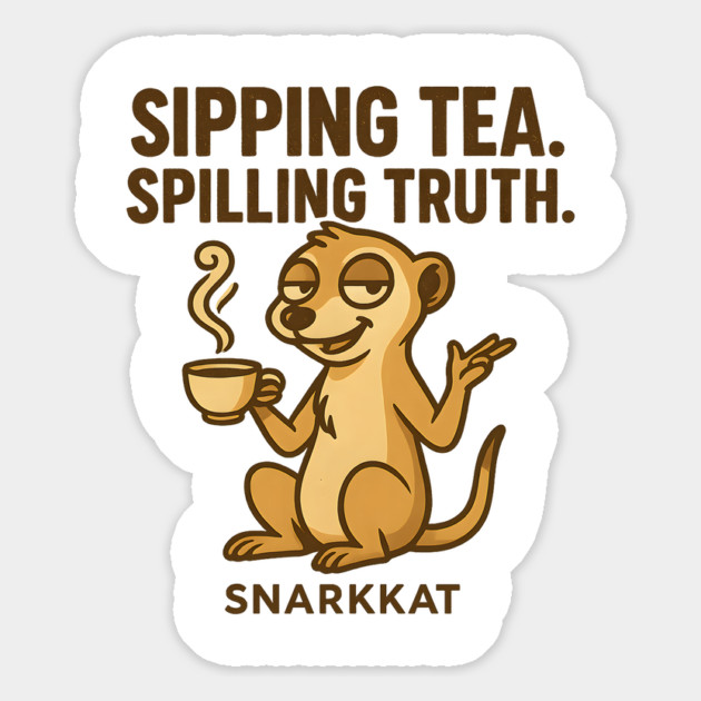 Sipping Tea. Spilling Truth. Magnet by Eric's Store 6