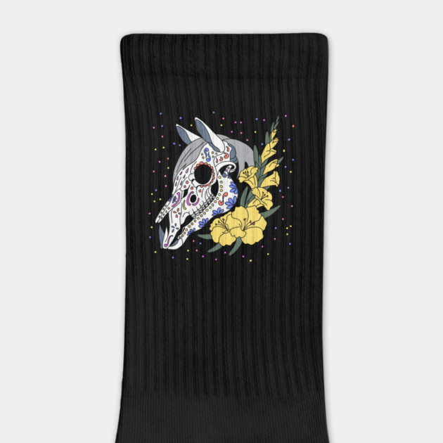 August's Gladiolus & Horse Skull by H. R. Sinclair