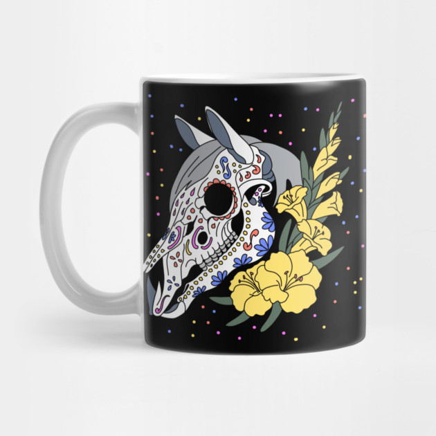 August's Gladiolus & Horse Skull by H. R. Sinclair