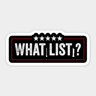 What List Funny Sticker