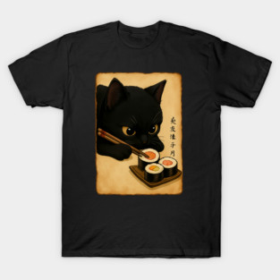 Cute Cat and Sushi T-Shirt