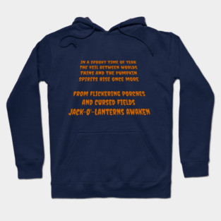 Jack-o'-Lantern Era – Spooky Halloween Text Art Hoodie