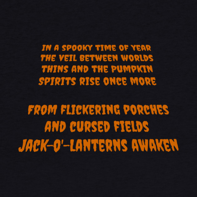 Jack-o'-Lantern Era – Spooky Halloween Text Art by DonWillisJrArt