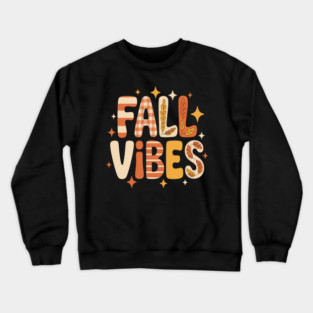 Fall Vibes Floral Fall Crewneck Sweatshirt