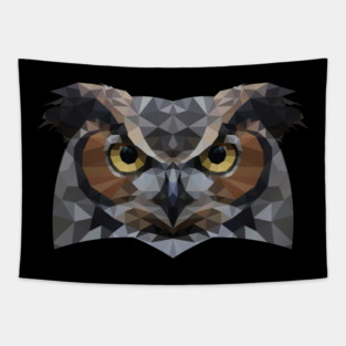 Owl Lowpoly Tapestry