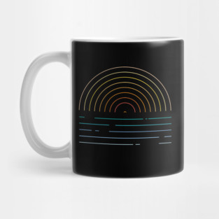 Vintage Sunset Vinyl Colors Mug