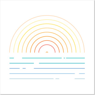 Vintage Sunset Vinyl Colors Posters and Art