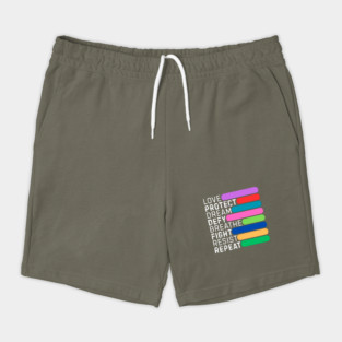 Love Defy Fight Resist Shorts