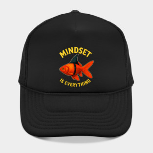 Mindset Motivational quote Cute Goldfish Hat