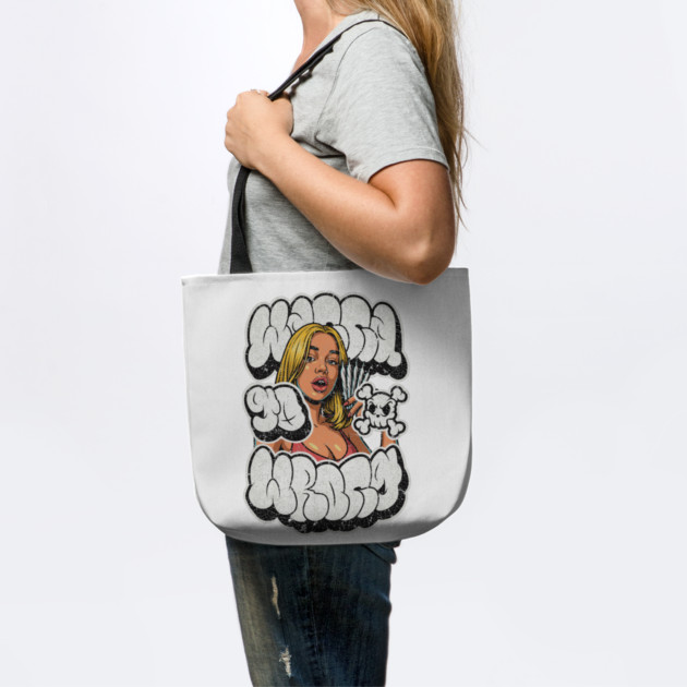 Wanna Go Wrong – Bad Girl Street Graffiti by Wrongteeshirt