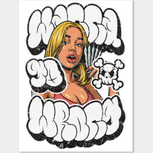 Wanna Go Wrong – Bad Girl Street Graffiti Posters and Art