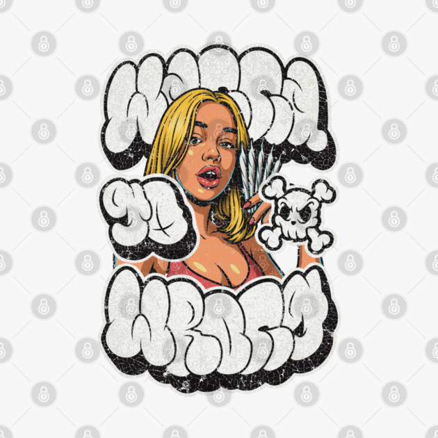 Wanna Go Wrong – Bad Girl Street Graffiti by Wrongteeshirt