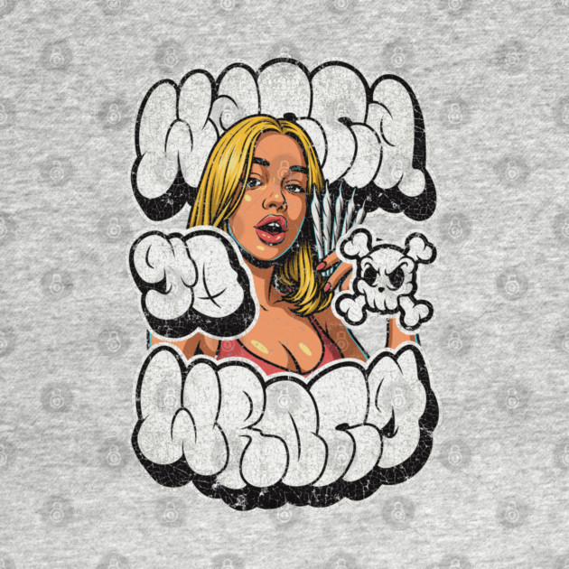 Wanna Go Wrong – Bad Girl Street Graffiti by Wrongteeshirt