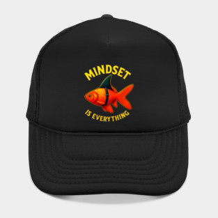 Mindset Motivational quote Cute Goldfish Hat