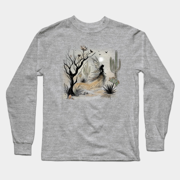 Desert Fairy Long Sleeve T-Shirt by H. R. Sinclair