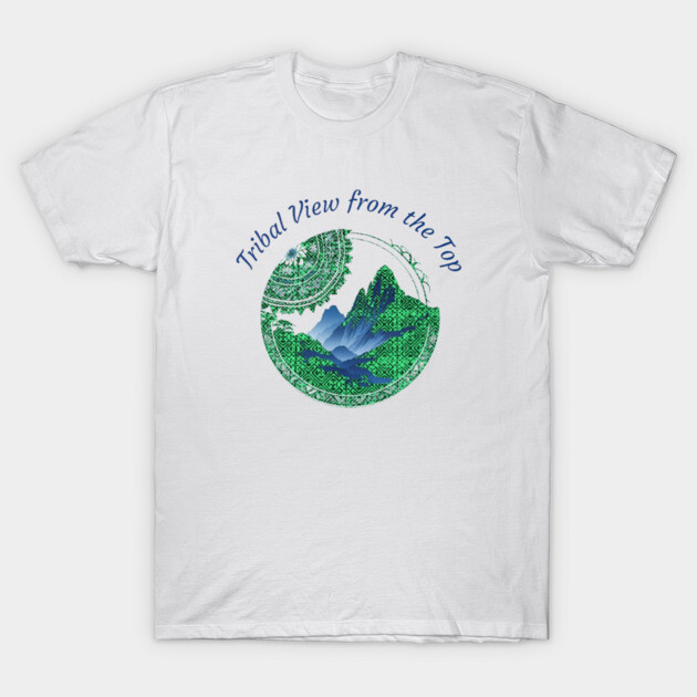 Tribal View from the Top T-Shirt by Pimcolle