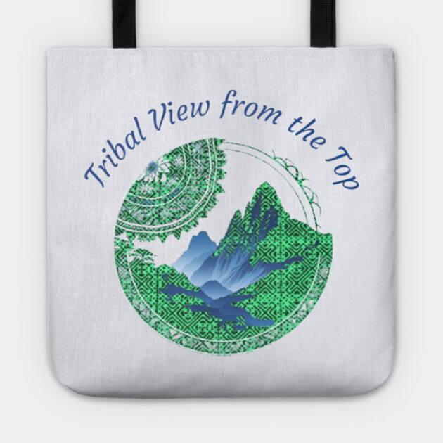Tribal View from the Top Tote by Pimcolle