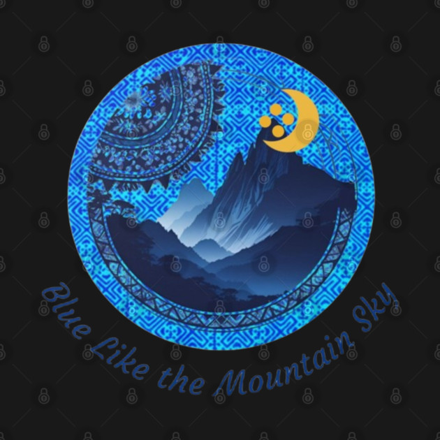 Blue Like the Mountain Sky by Pimcolle