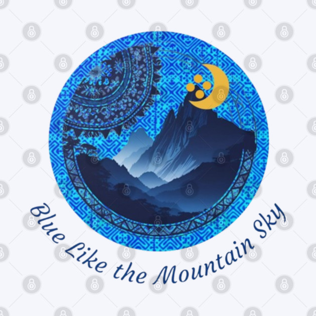 Blue Like the Mountain Sky by Pimcolle