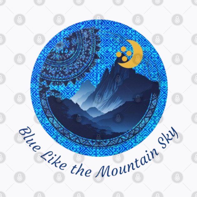 Blue Like the Mountain Sky by Pimcolle