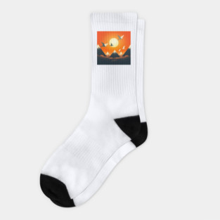 Twilight Flight – Hmong Mountains & Sky Socks