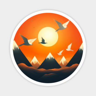 Twilight Flight – Hmong Mountains & Sky Magnet