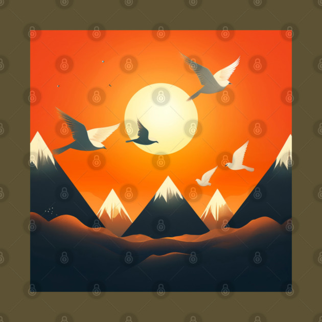 Twilight Flight – Hmong Mountains & Sky by Pimcolle