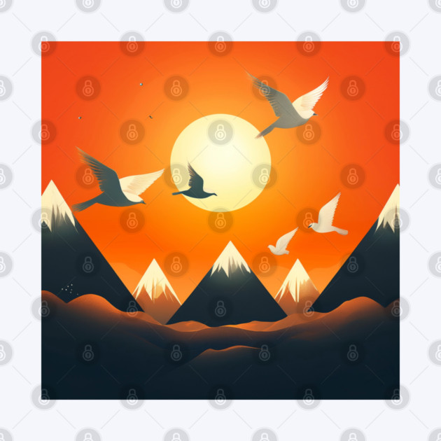 Twilight Flight – Hmong Mountains & Sky by Pimcolle