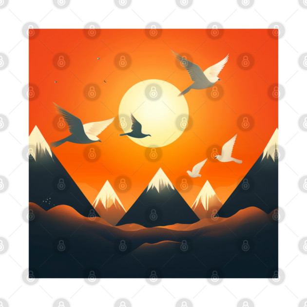 Twilight Flight – Hmong Mountains & Sky by Pimcolle