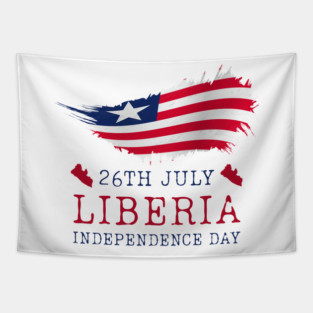 26th July Liberia Independence Day Tapestry