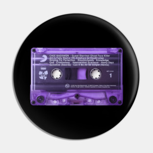 Raekwon OBFCL Purple Tape Retro – 90s Hip-Hop Cassette Tribute Vintage Pin