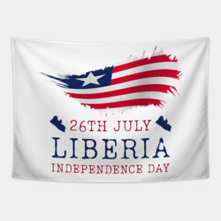 26th July Liberia Independence Day Tapestry