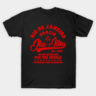 Gracie Jiu-Jitsu Technique Over Strength T-Shirt