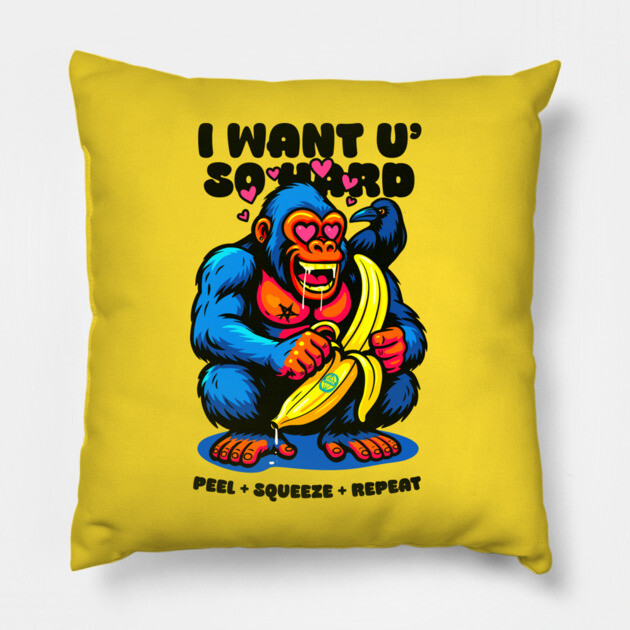 I WANT YOU SO HARD Pillow by Fabrik