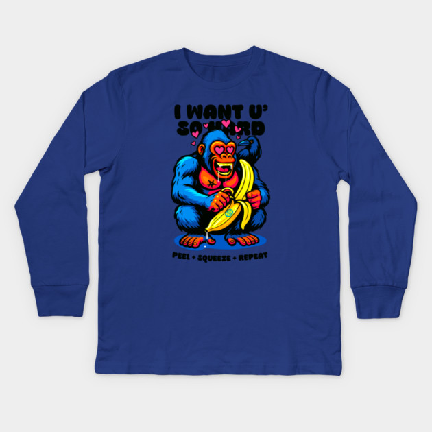 I WANT YOU SO HARD Kids Long Sleeve T-Shirt by Fabrik