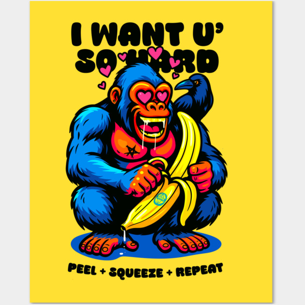 I WANT YOU SO HARD Wall Art by Fabrik