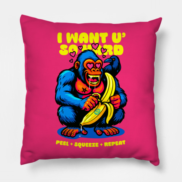 I WANT YOU SO HARD Pillow by Fabrik