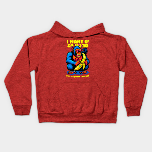 I WANT YOU SO HARD Kids Hoodie by Fabrik